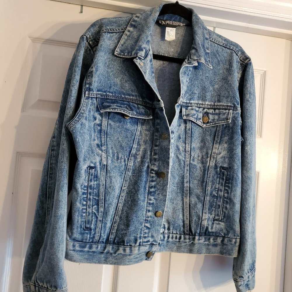 Expression Denim Jean Jacket Medium - image 1